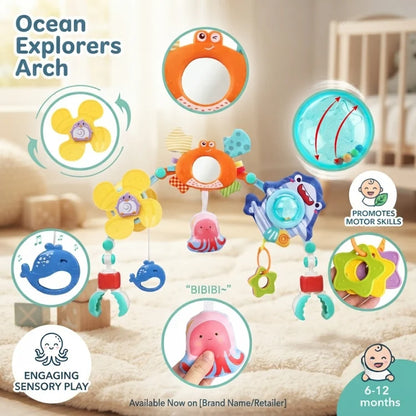 Ocean Play Arch™ — Clip-On Sensory Toy Bar