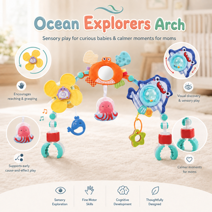 Ocean Play Arch™ — Clip-On Sensory Toy Bar