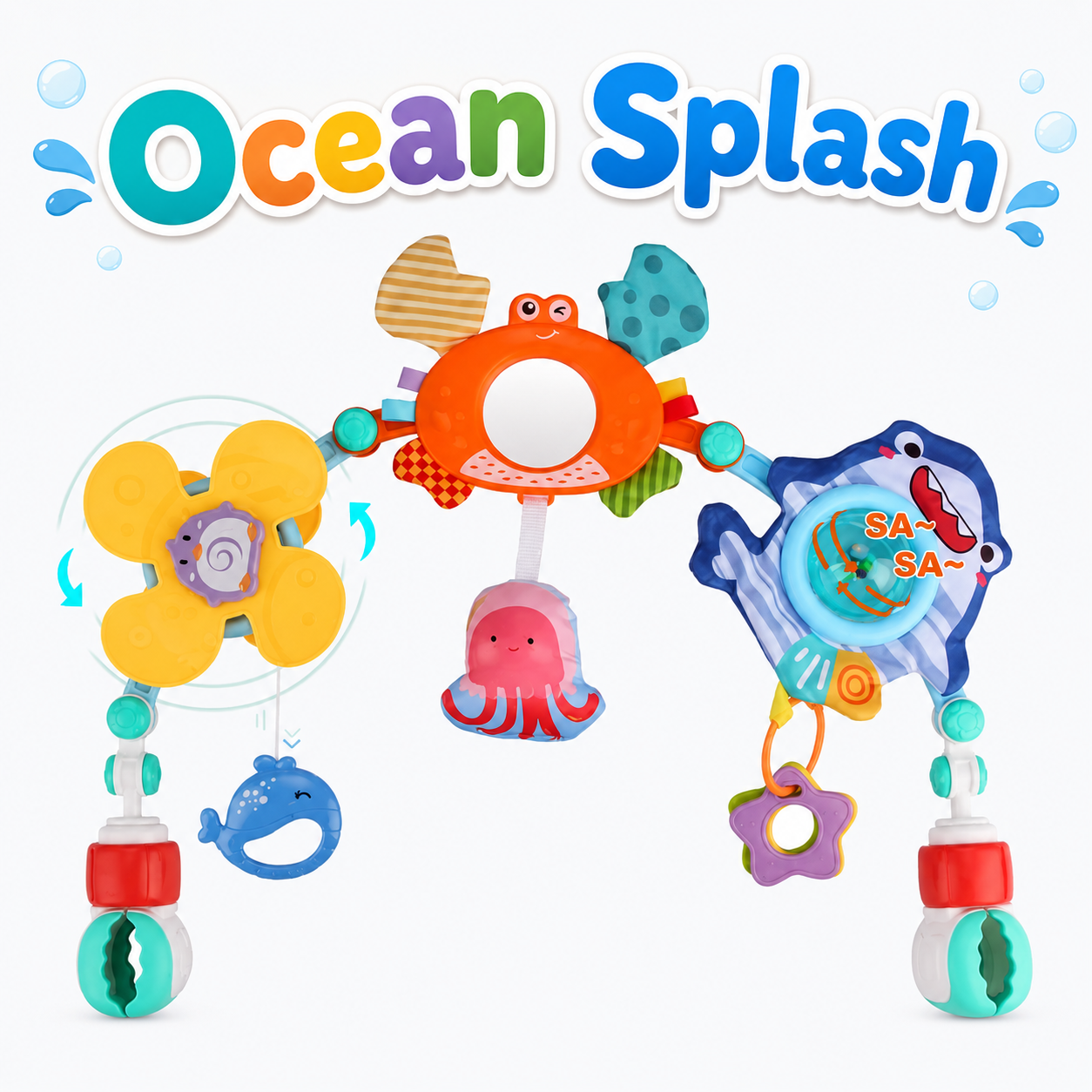 Ocean Play Arch™ — Clip-On Sensory Toy Bar