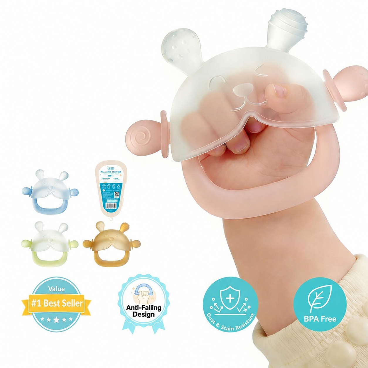 BunnyBite™ Teething Mitten