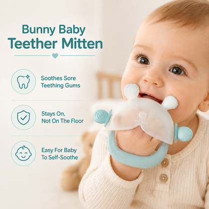 BunnyBite™ Teething Mitten