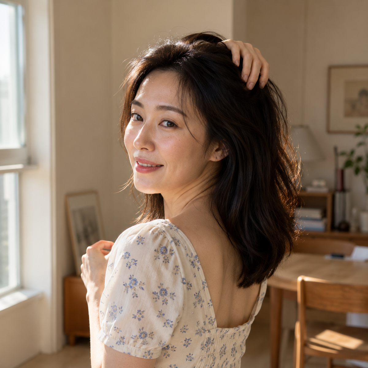 Thicker hair starts at the scalp.